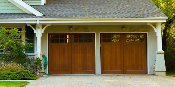 double garage doors aluminum in Markland Wood